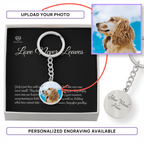 Custom Pet Photo Circle Keychain