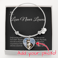 Custom Pet Photo Heart Bangle
