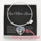 Custom Pet Photo Heart Bangle