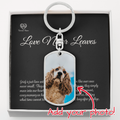 Custom Pet Photo Dog Tag Keychain