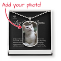 Custom Pet Photo Dog Tag Necklace