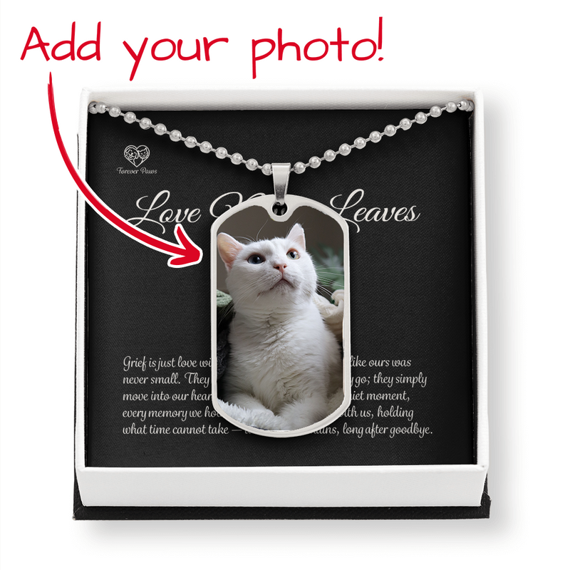 Custom Pet Photo Dog Tag Necklace