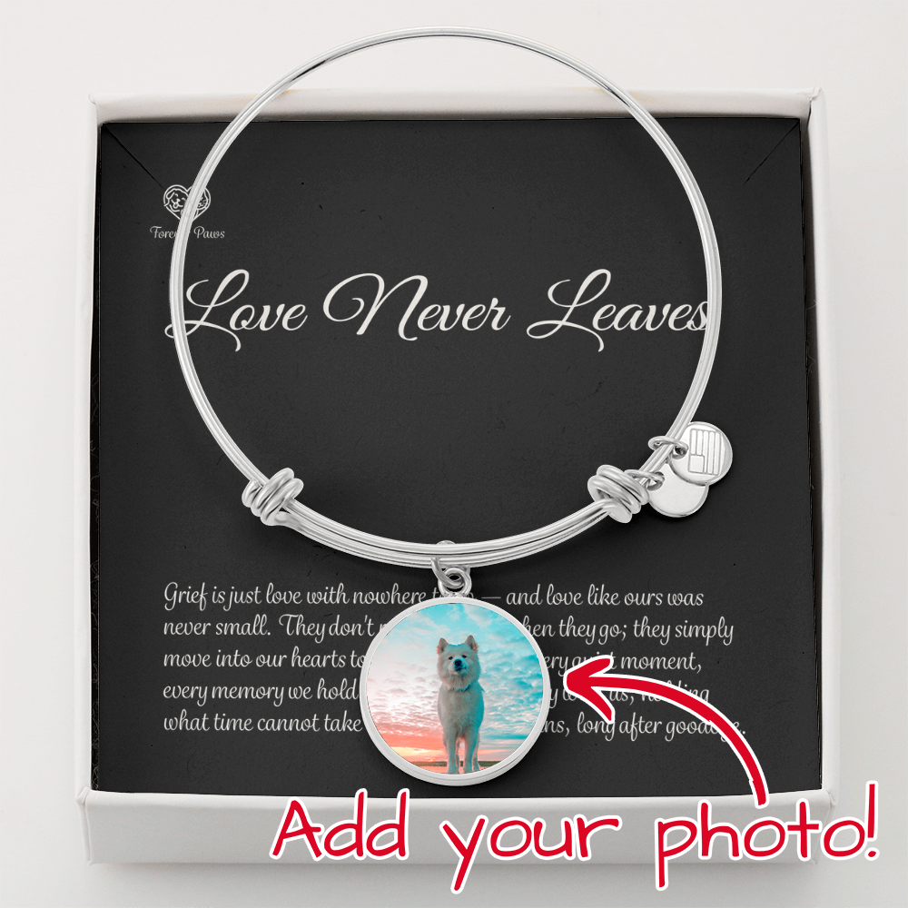 Custom Pet Photo Circle Bangle