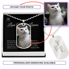 Custom Pet Photo Dog Tag Necklace