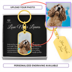 Custom Pet Photo Dog Tag Keychain