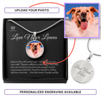 Personalized Pet Photo Memorial Necklace — Circle Pendant