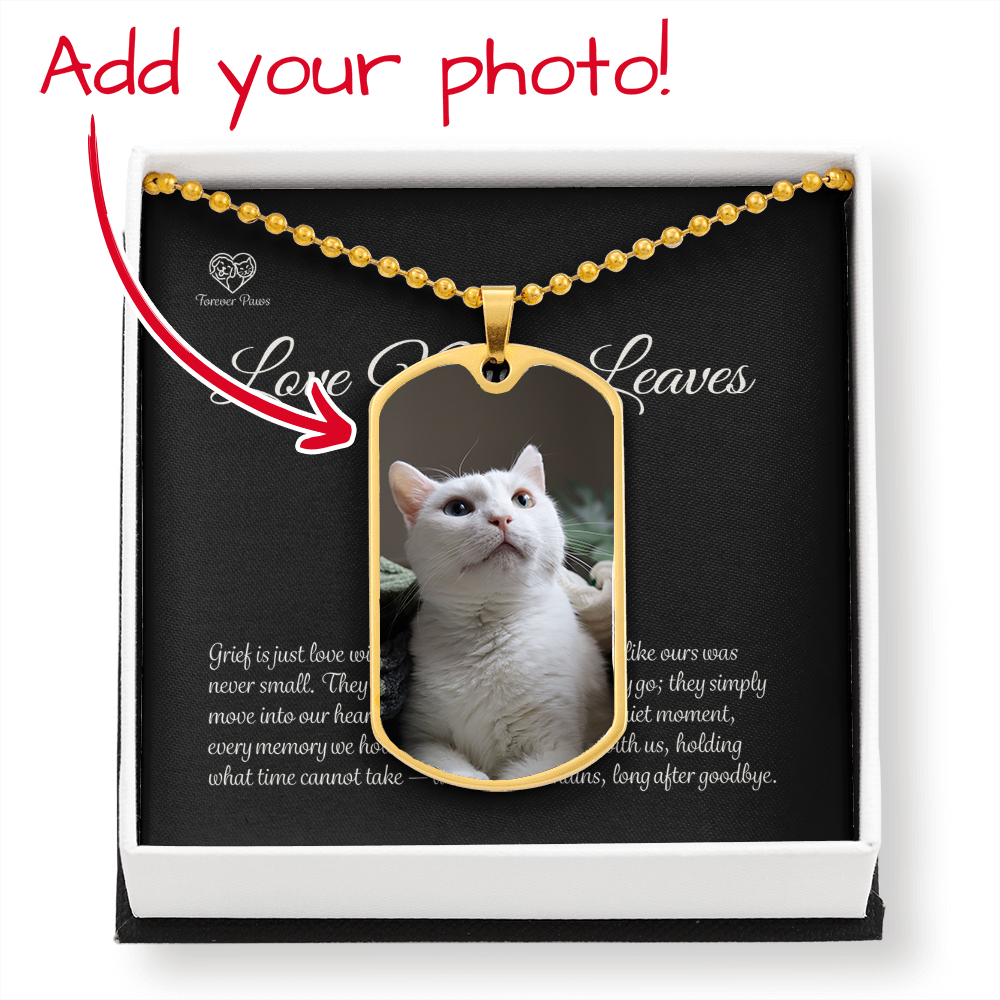 Custom Pet Photo Dog Tag Necklace