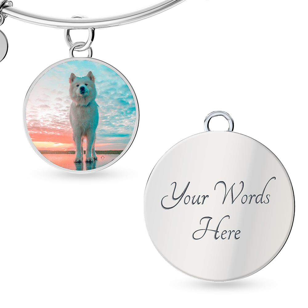 Custom Pet Photo Circle Bangle