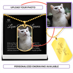 Custom Pet Photo Dog Tag Necklace