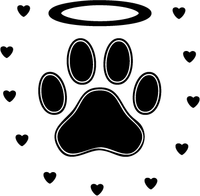 Personalized Pet Memorial Heart Bangle (Paw 2)