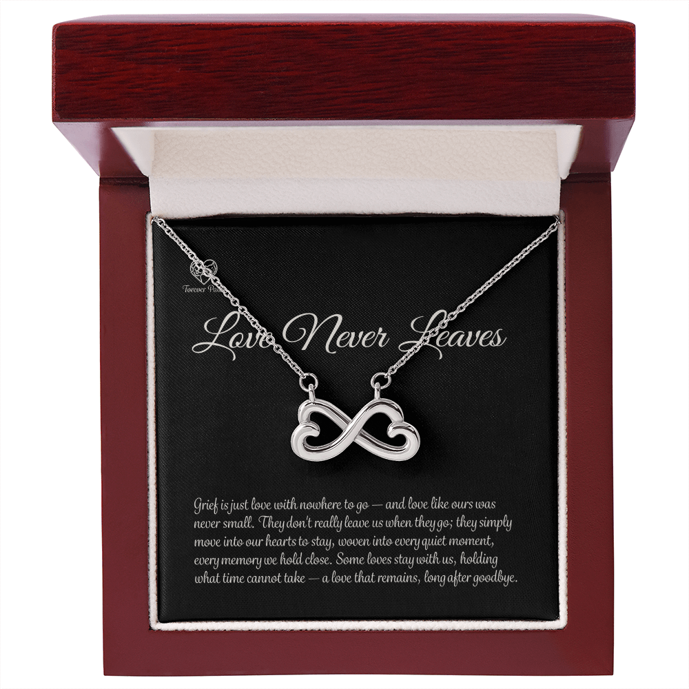 Pet Memorial Infinity Heart Necklace