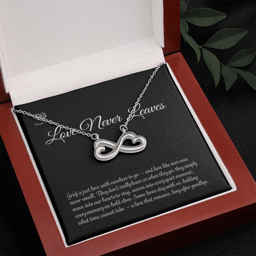 Pet Memorial Infinity Heart Necklace