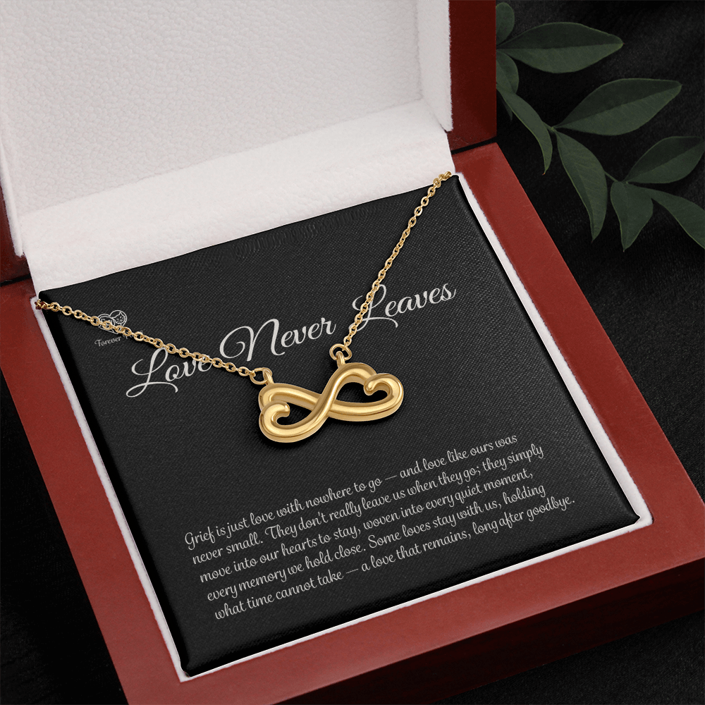 Pet Memorial Infinity Heart Necklace