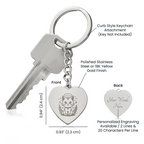 Personalized Pet Memorial Heart Keychain