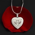 Personalized Pet Memorial Heart Necklace (Kitty 2)