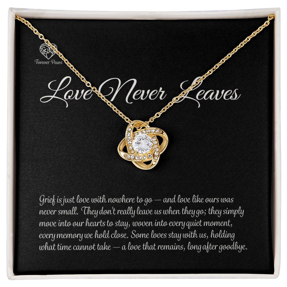 Pet Memorial Love Knot Necklace