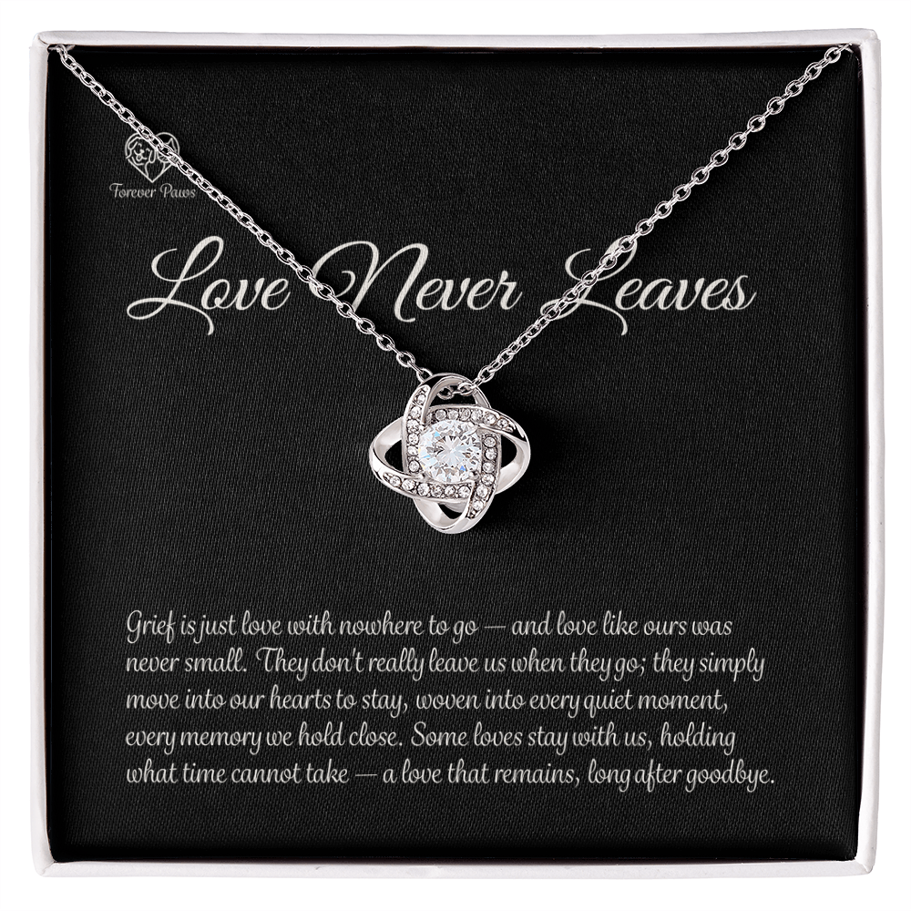 Pet Memorial Love Knot Necklace