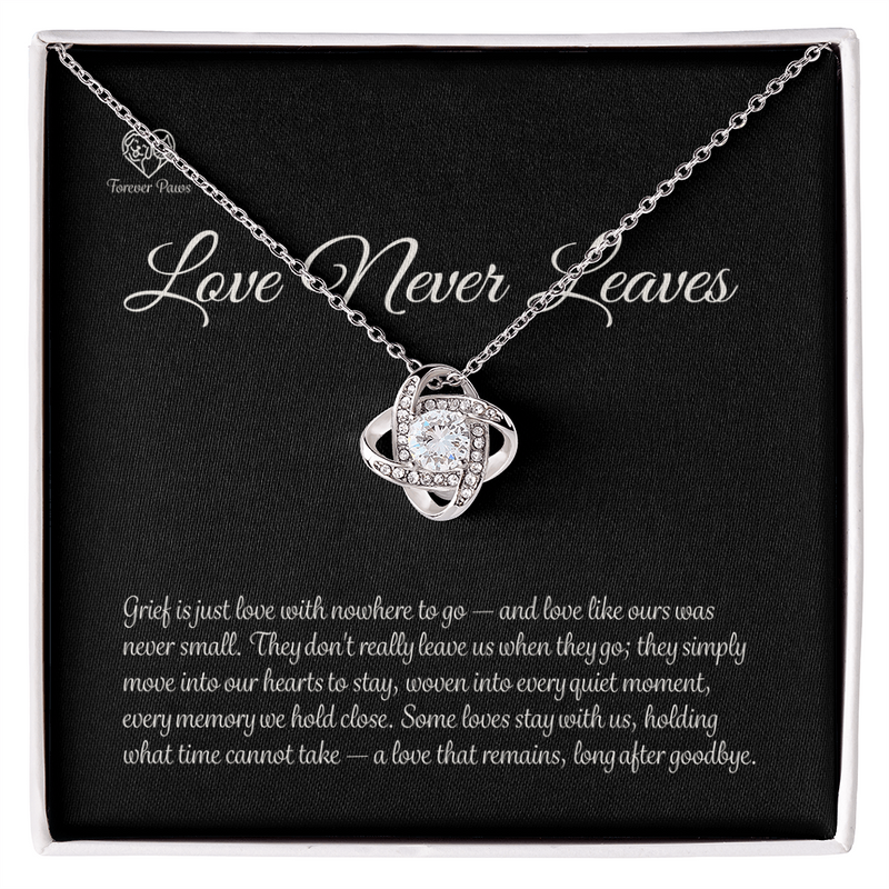 Pet Memorial Love Knot Necklace