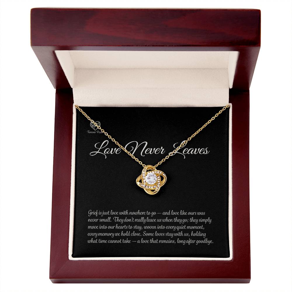 Pet Memorial Love Knot Necklace