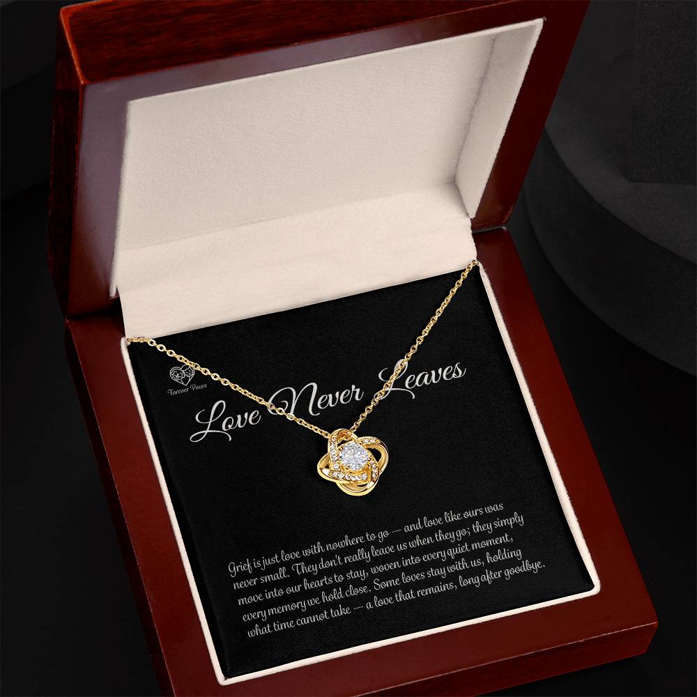 Pet Memorial Love Knot Necklace