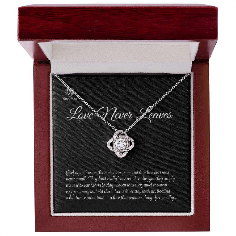Pet Memorial Love Knot Necklace