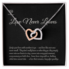 Pet Memorial Interlocking Hearts Necklace