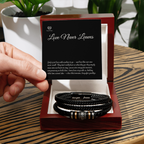 Pet Memorial "Love You Forever" Leather Bracelet