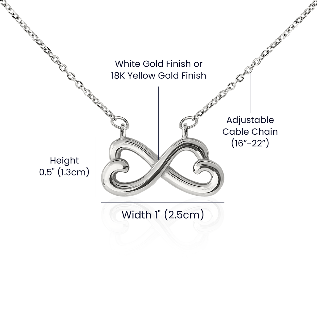 Pet Memorial Infinity Heart Necklace