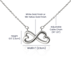 Pet Memorial Infinity Heart Necklace