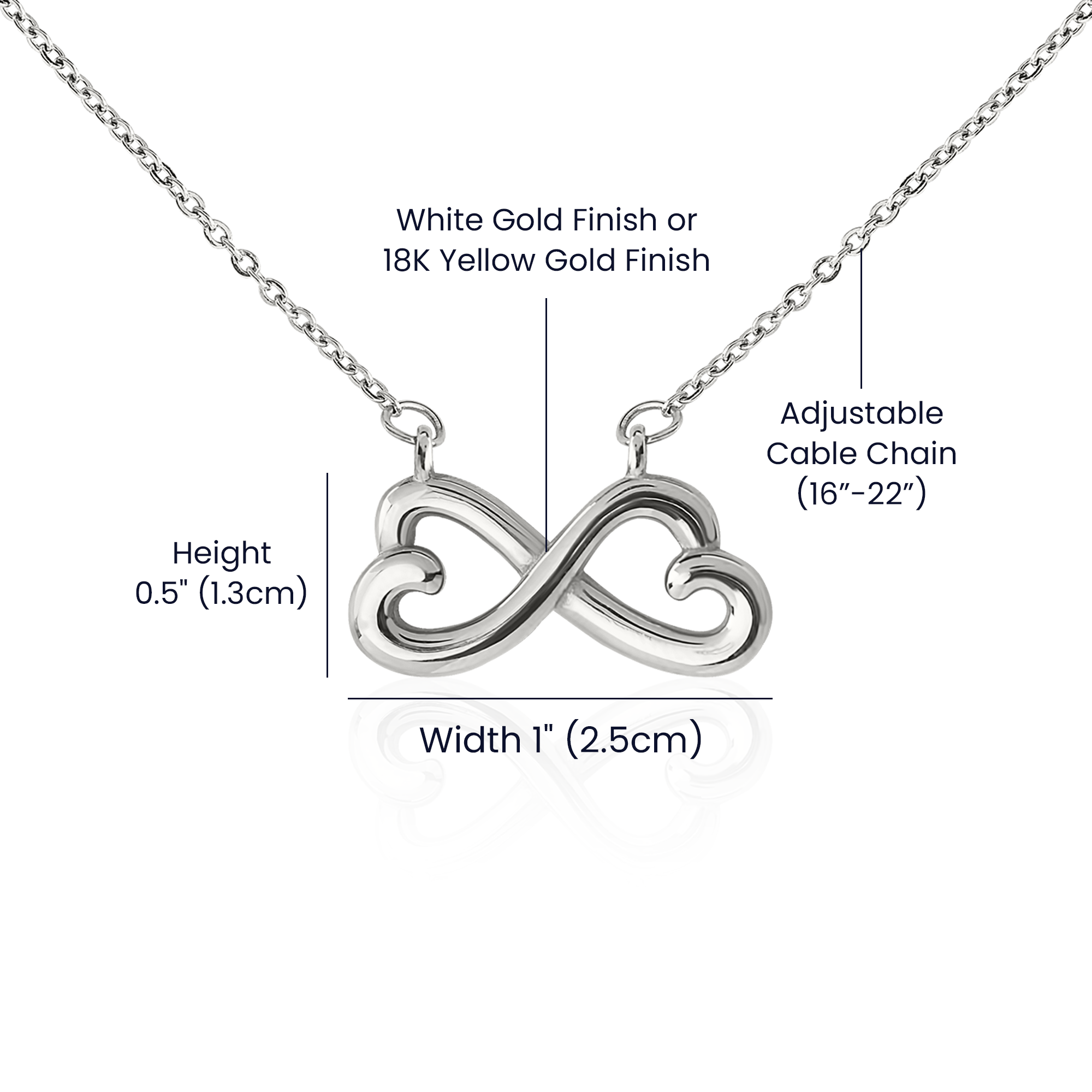 Pet Memorial Infinity Heart Necklace