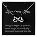 Pet Memorial Infinity Heart Necklace