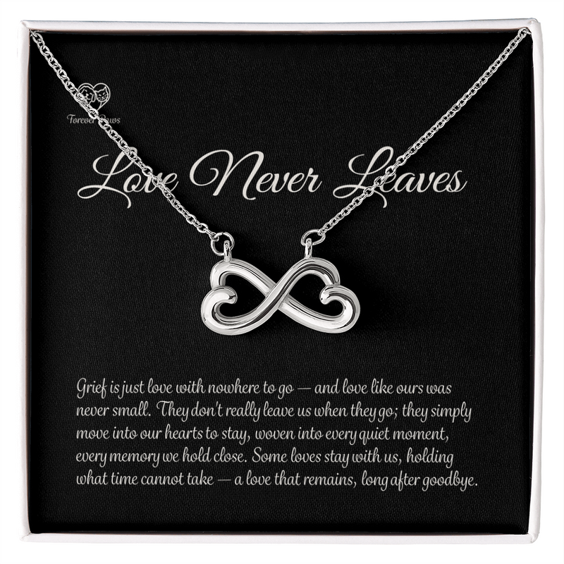 Pet Memorial Infinity Heart Necklace
